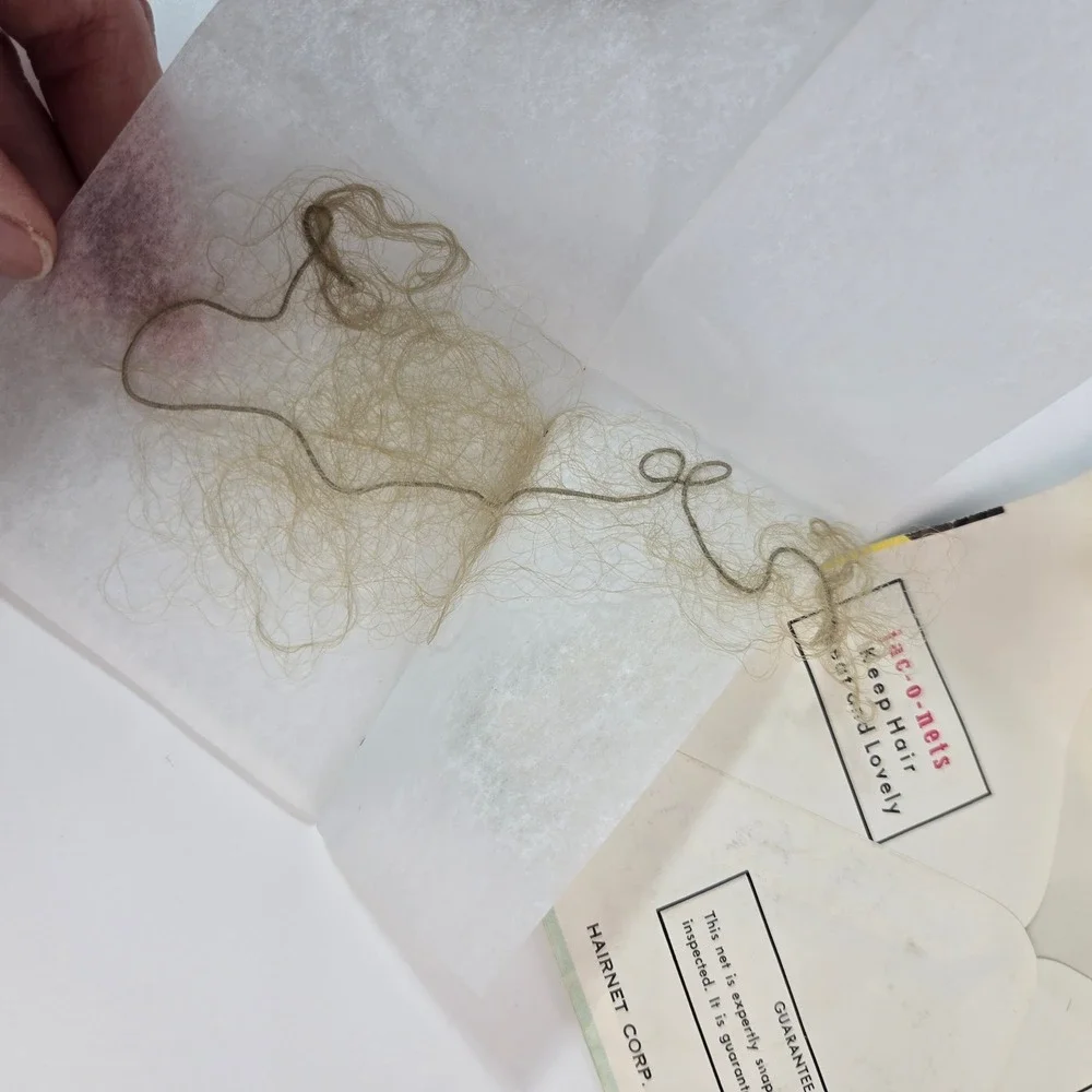 Vintage Jac-o-net De Luxe Invisible Hair Net Blonde Nylon Made in England No 159